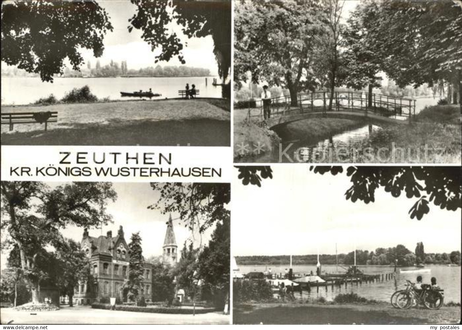 Zeuthen Zeuthener See Brueckchen Schloss Seebruecke