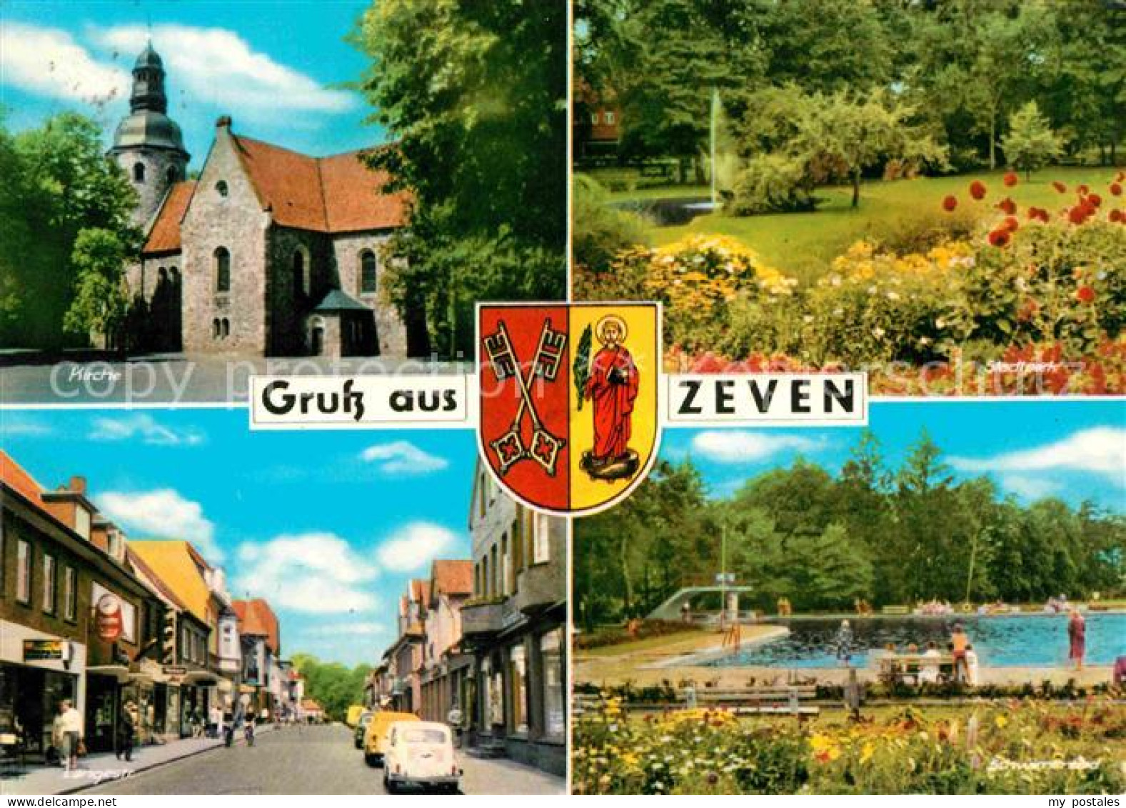 Zeven Niederlande Kirche Stadtpark Langestrasse Schwimmbad