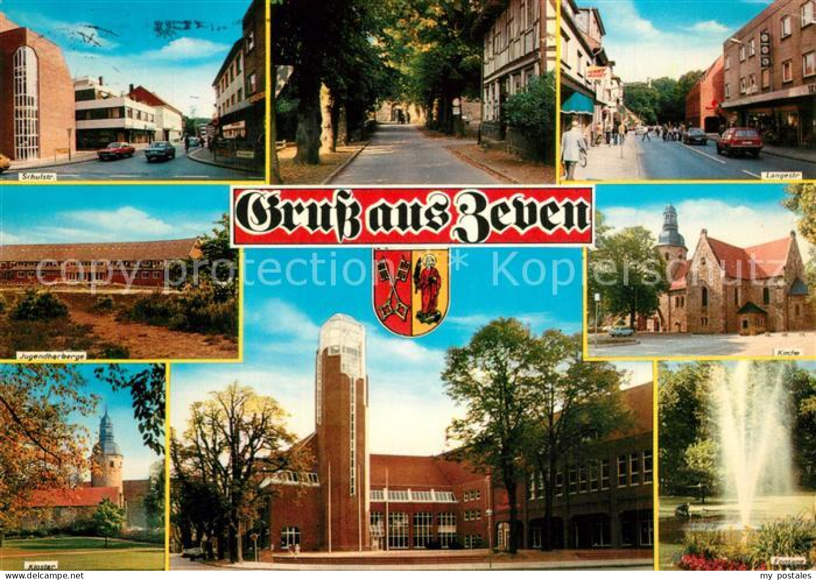 Zeven Schulstr Langestr Jugendherberge Kloster Kirche Fontaene