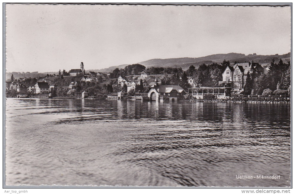 ZH UETIKON-MÄNNEDORF 1954-07-24 Bahnpost Foto Wehrli AG