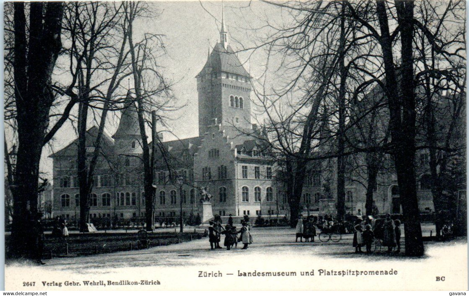 ZH ZURICH - Landesmuseum end Platzspitzpromenade