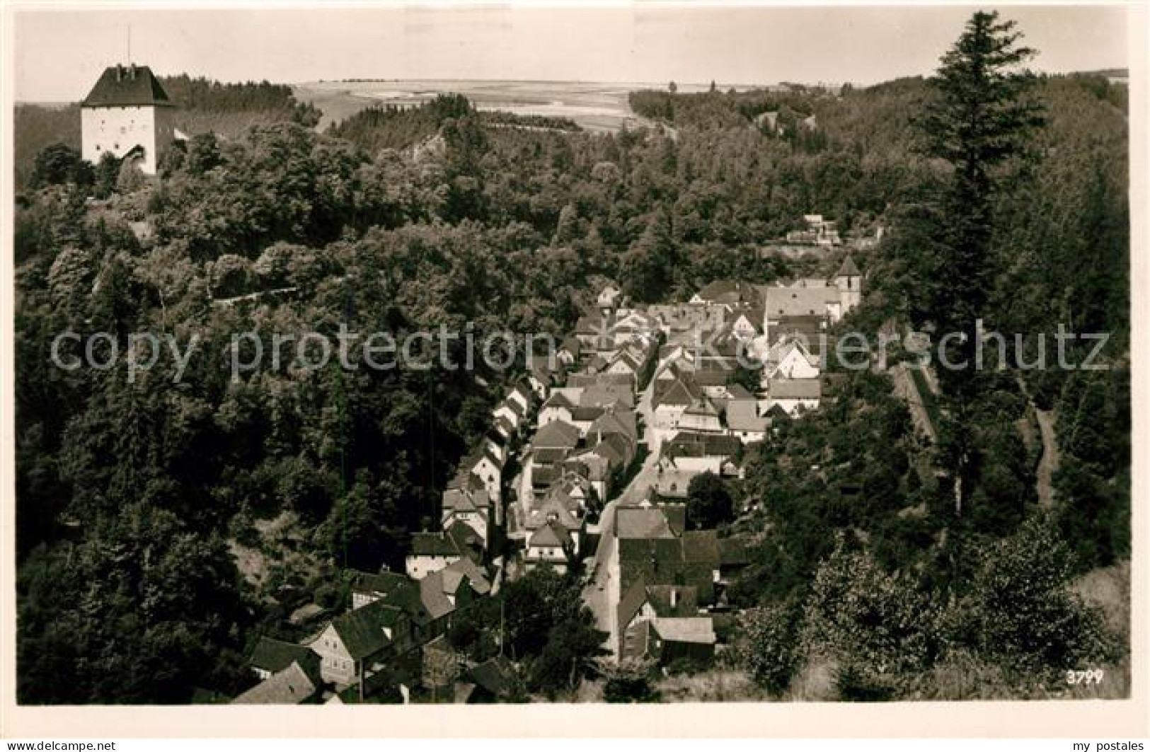 Ziegenrueck Blick von der Waldkanzel