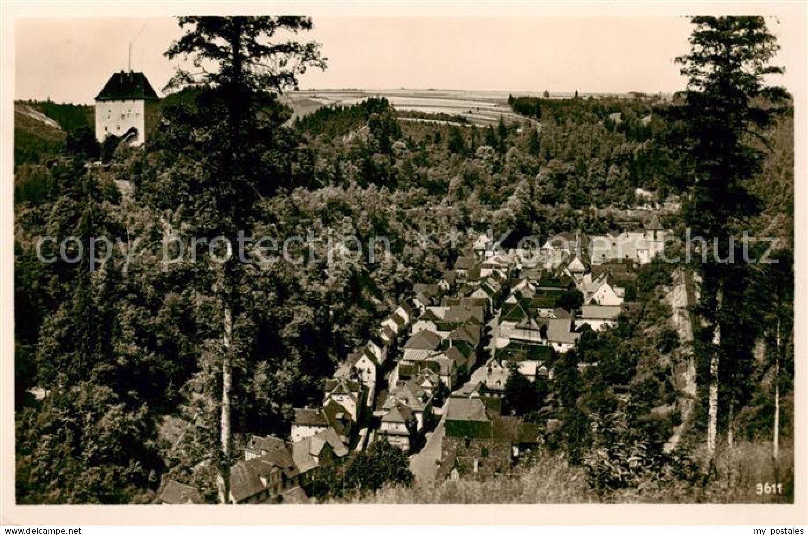 Ziegenrueck Blick von der Waldkanzel