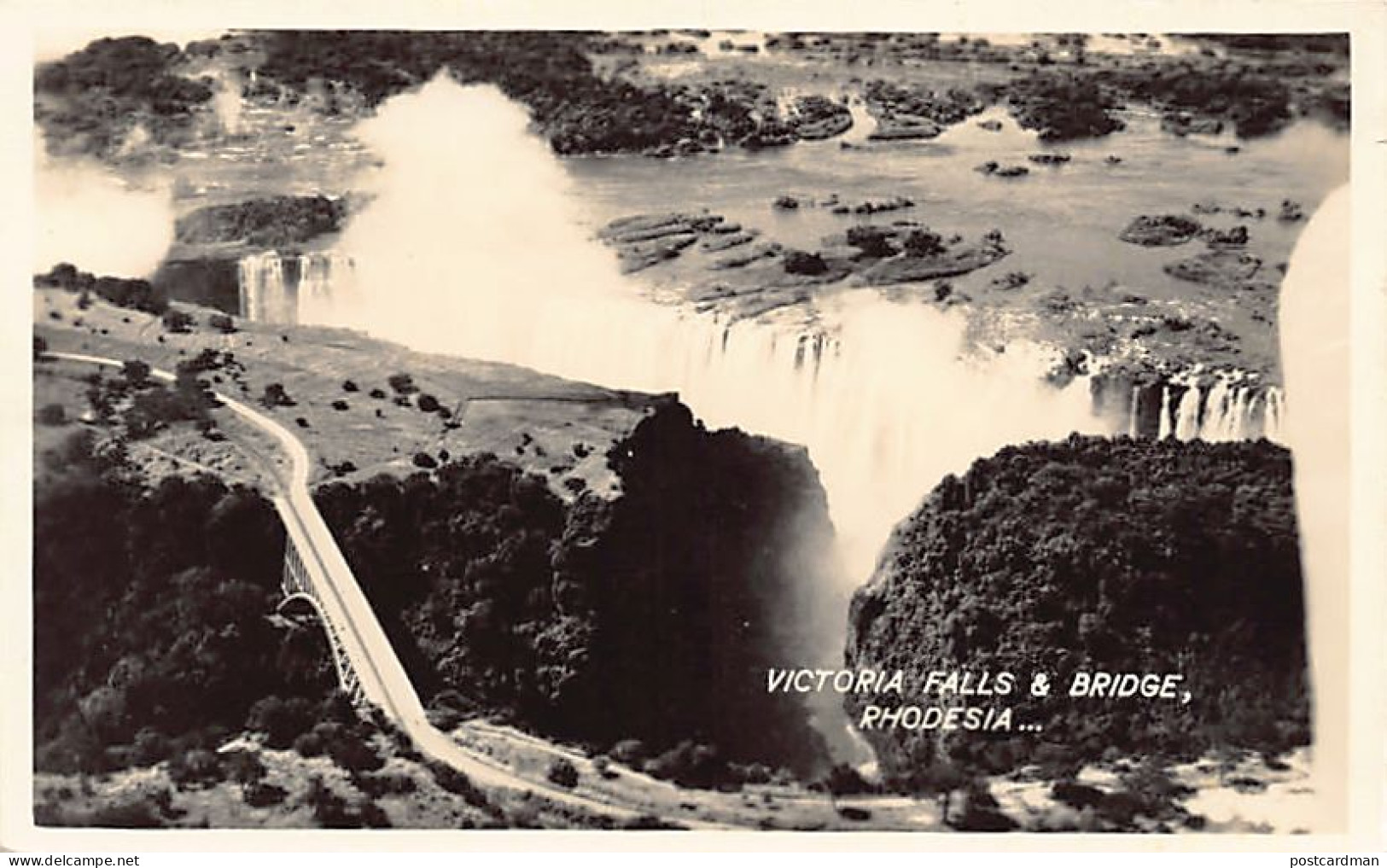 Zimbabwe - Victoria Falls & Bridge - REAL PHOTO - Publ. unknown