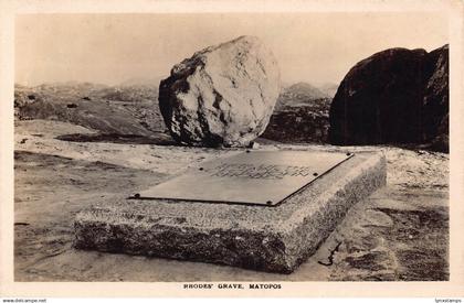 A756 Zimbabwe Rhodes' Grave Matopos Matobo National Park vintage postcard