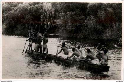 native Canoe on the Zambezi River Victoria Falls