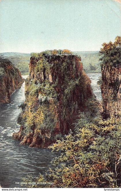Zimbabwe Gorge Below Victoria Falls Bridge postcard
