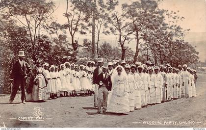 Zimbabwe Southern Rhodesia wedding party ethnic real photo vintage postcard