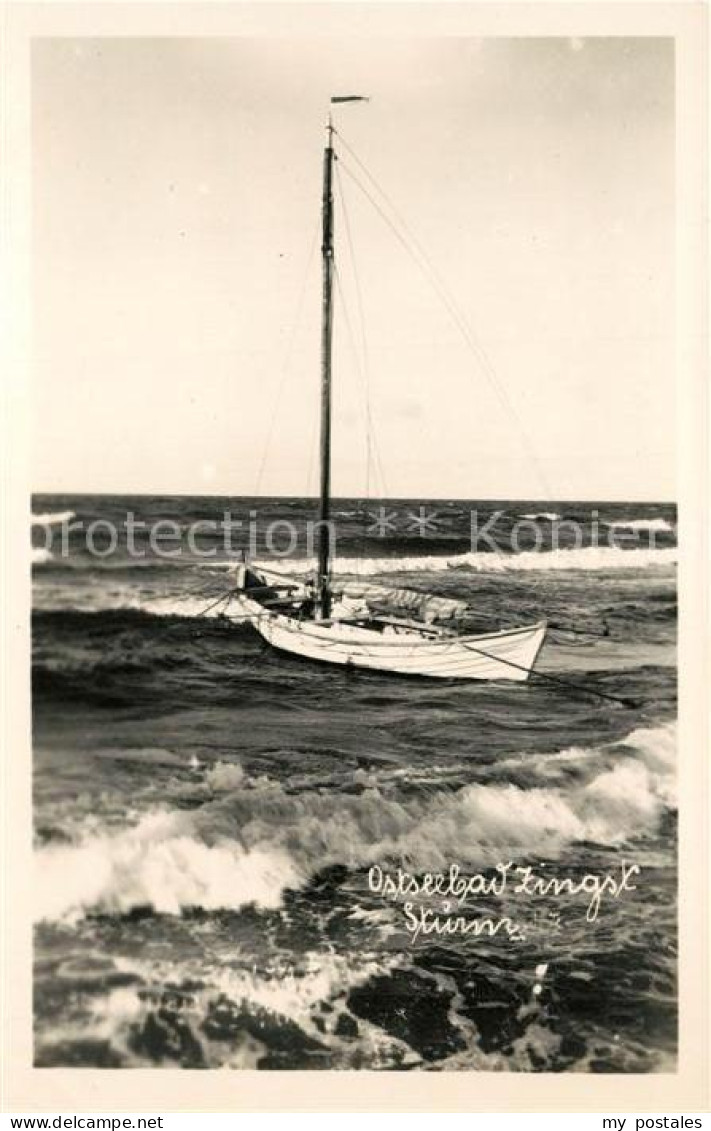 Zingst Ostseebad Sturm Segelboot