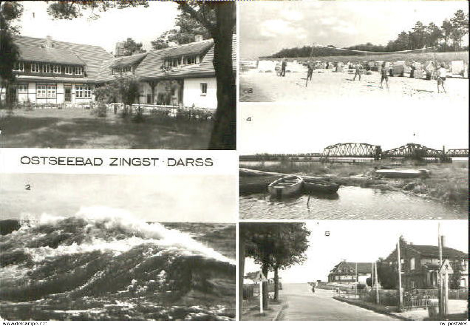 Zingst Ostseebad Zingst Heim Strand Bruecke Kurhaus x 1970