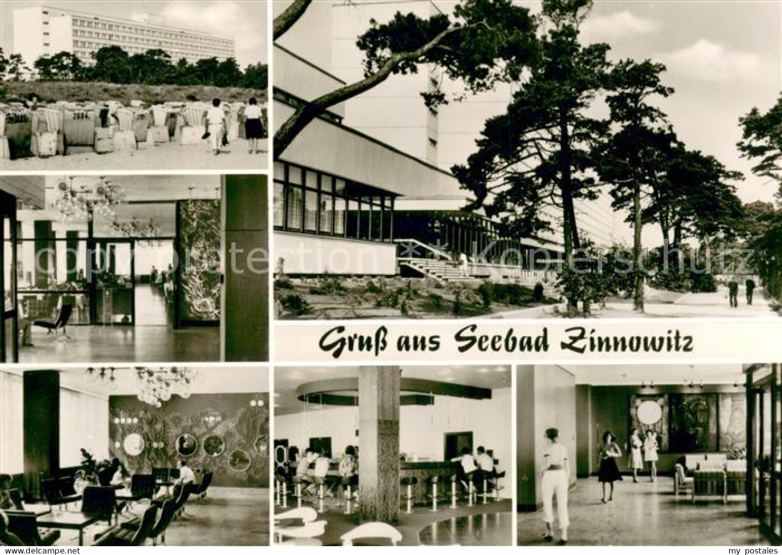 Zinnowitz Ostseebad FDGB Feriendienst IG Wismut Zinnowitz Erholungsheim Roter Ok