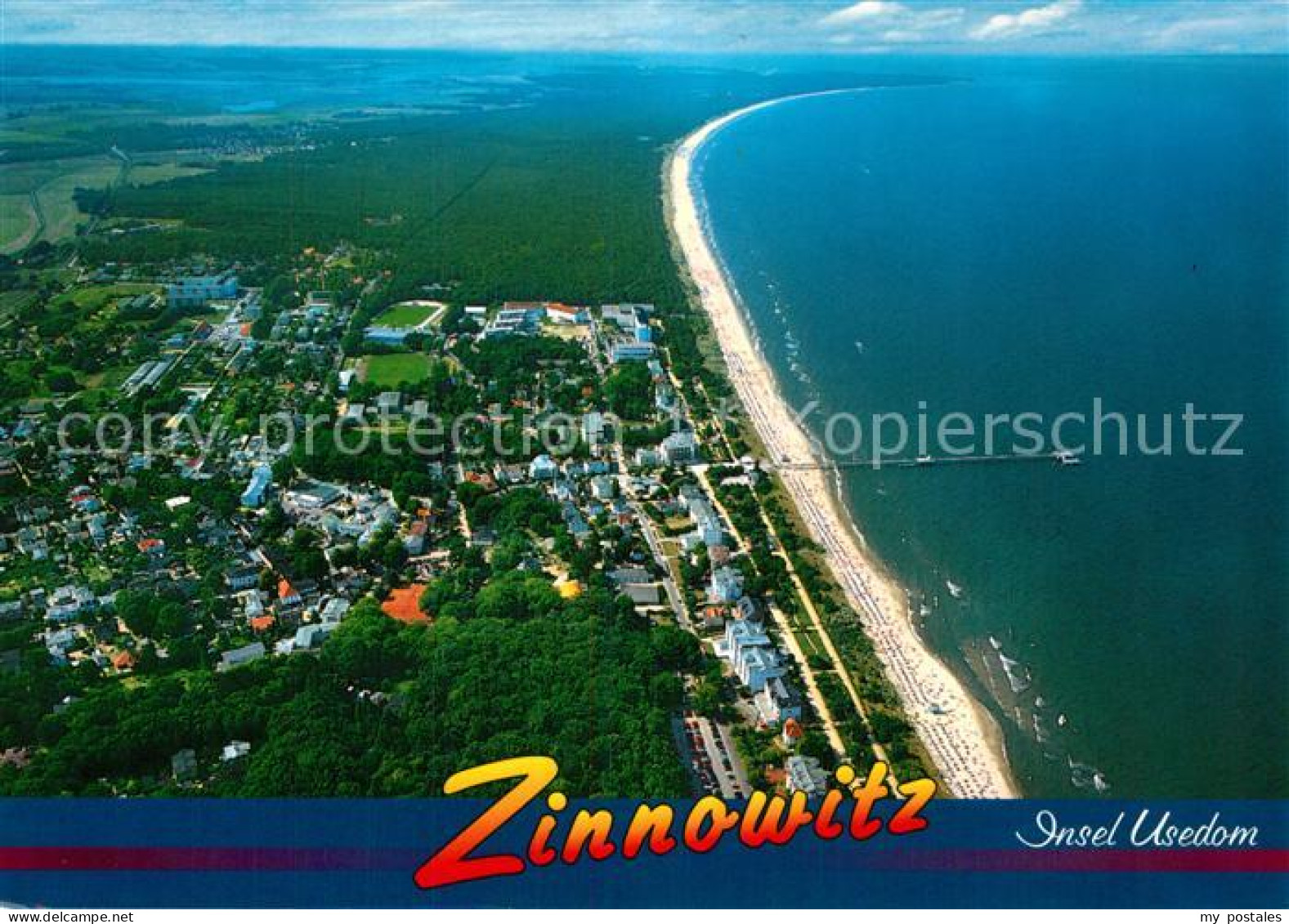 Zinnowitz Ostseebad Fliegeraufnahme