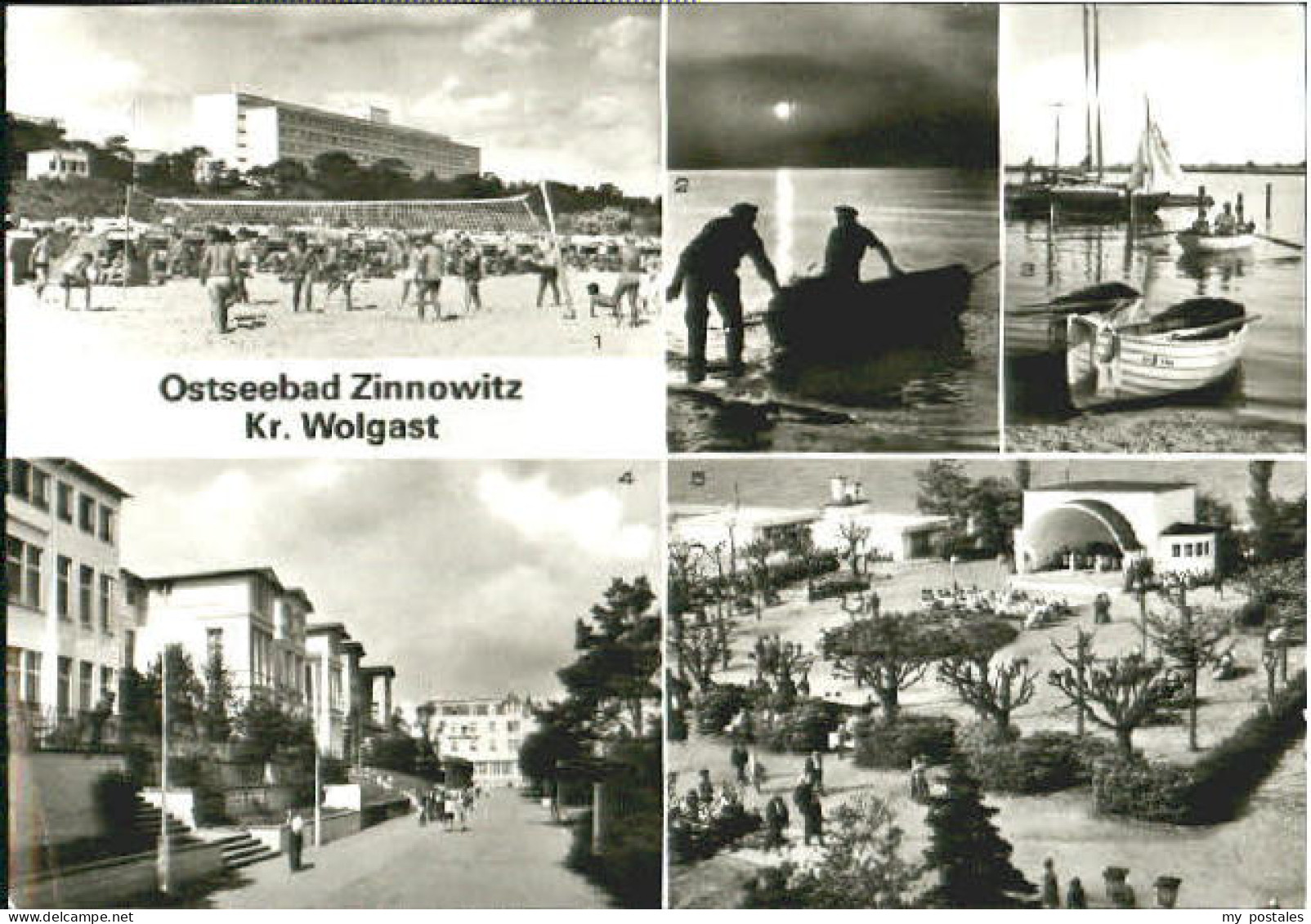 Zinnowitz Ostseebad Usedom Zinnowitz Ferienheim Strand Promenade  x 1969