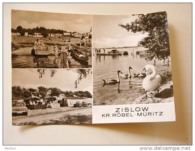 Zislow -Kreis Röbel- Müritz  -camping-  zurück retour  -  VF  D60490