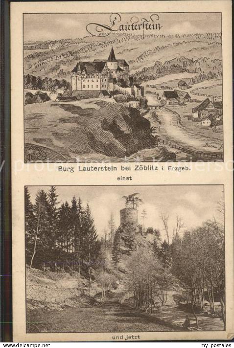 Zoeblitz Sachsen Burg Lauterstein einst und jetzt