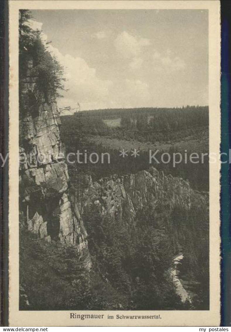Zoeblitz Sachsen Ringmauer im Schwarzwassertal Felsen Erzgebirge