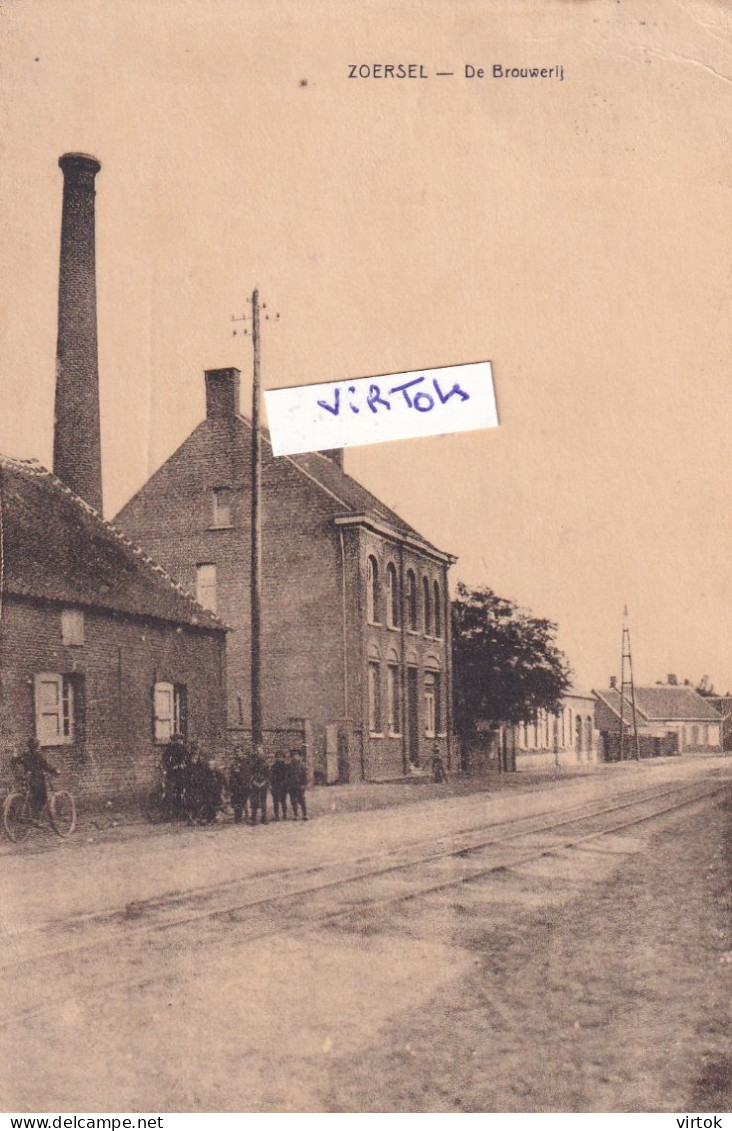 ZOERSEL : De Brouwerij  ( 1924  met zegel )  edit R. Debandt  Santhoven