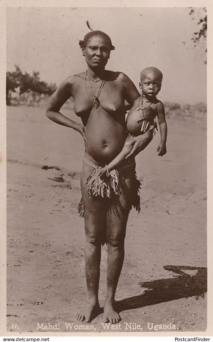 Mahdi Woman West Nile Uganda Antique African Old Postcard