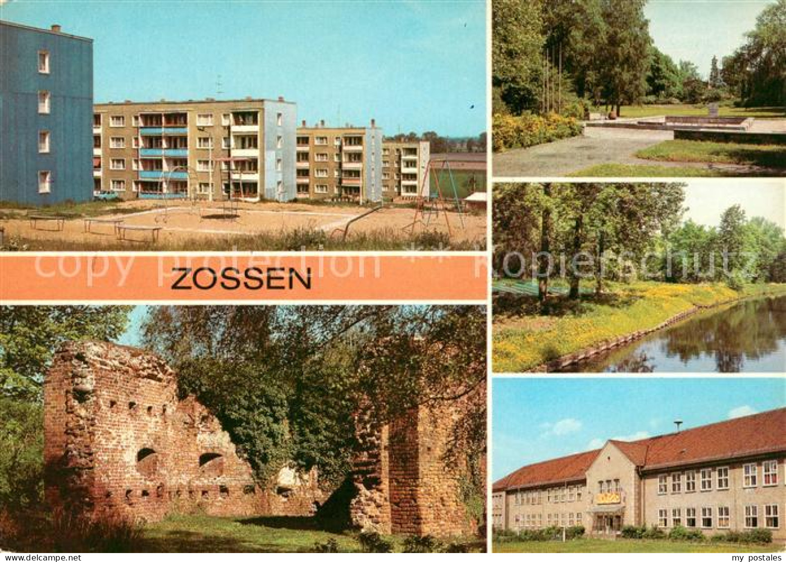 Zossen Brandenburg Neubauten Burgruine Stadtpark Nottekanal Berufsschule