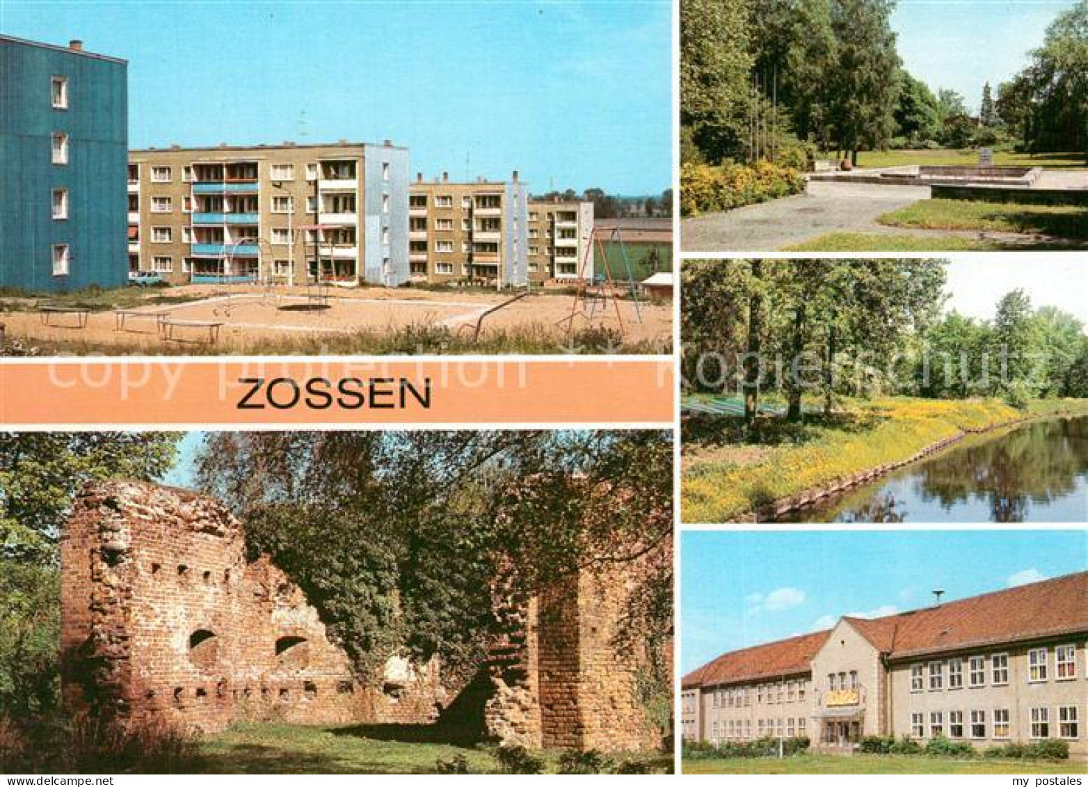 Zossen Brandenburg Neubauten Burgruine Stadtpark Nottekanal Polytechnische Obers