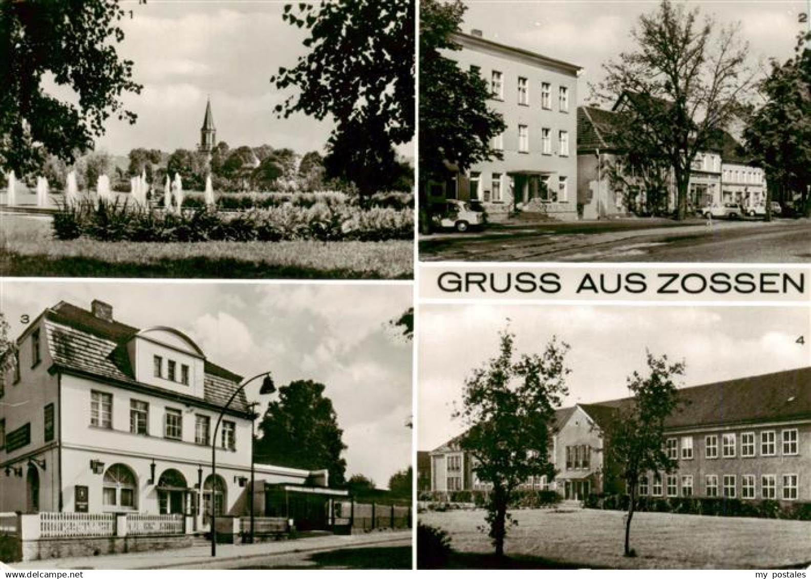 Zossen Brandenburg Park Marktplatz Skala-Lichtspiele Berufsschule