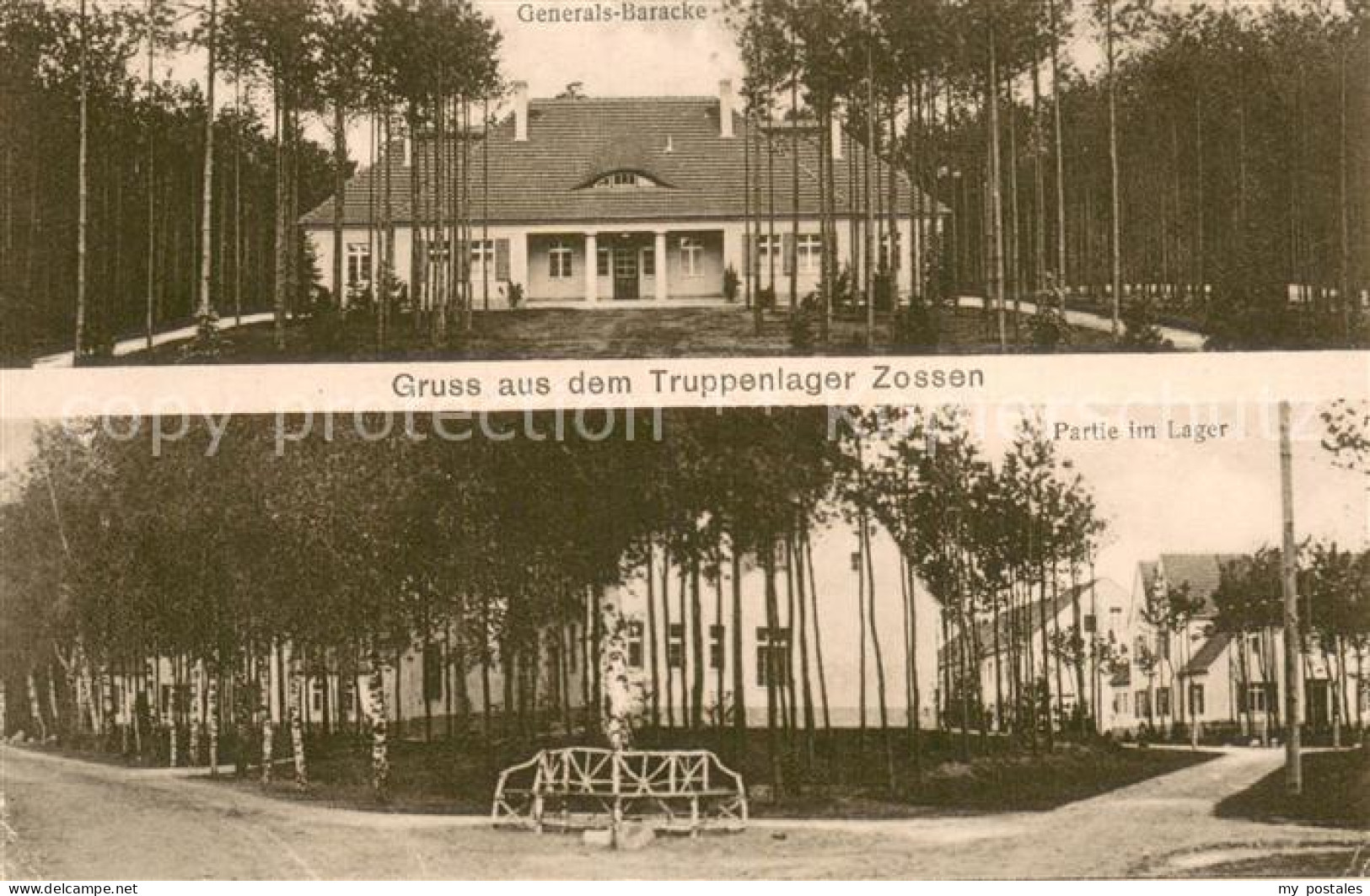 Zossen Brandenburg Truppenlager Zossen Generals-Baracke Feldpost