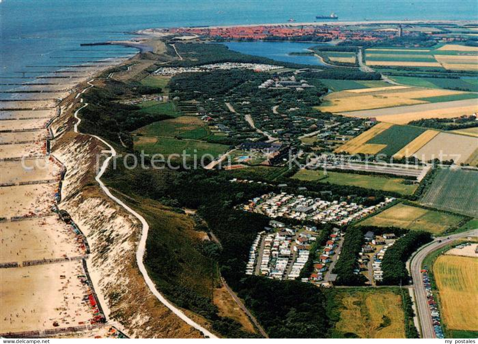 Zoutelande NL Westkapelle Fliegeraufnahme