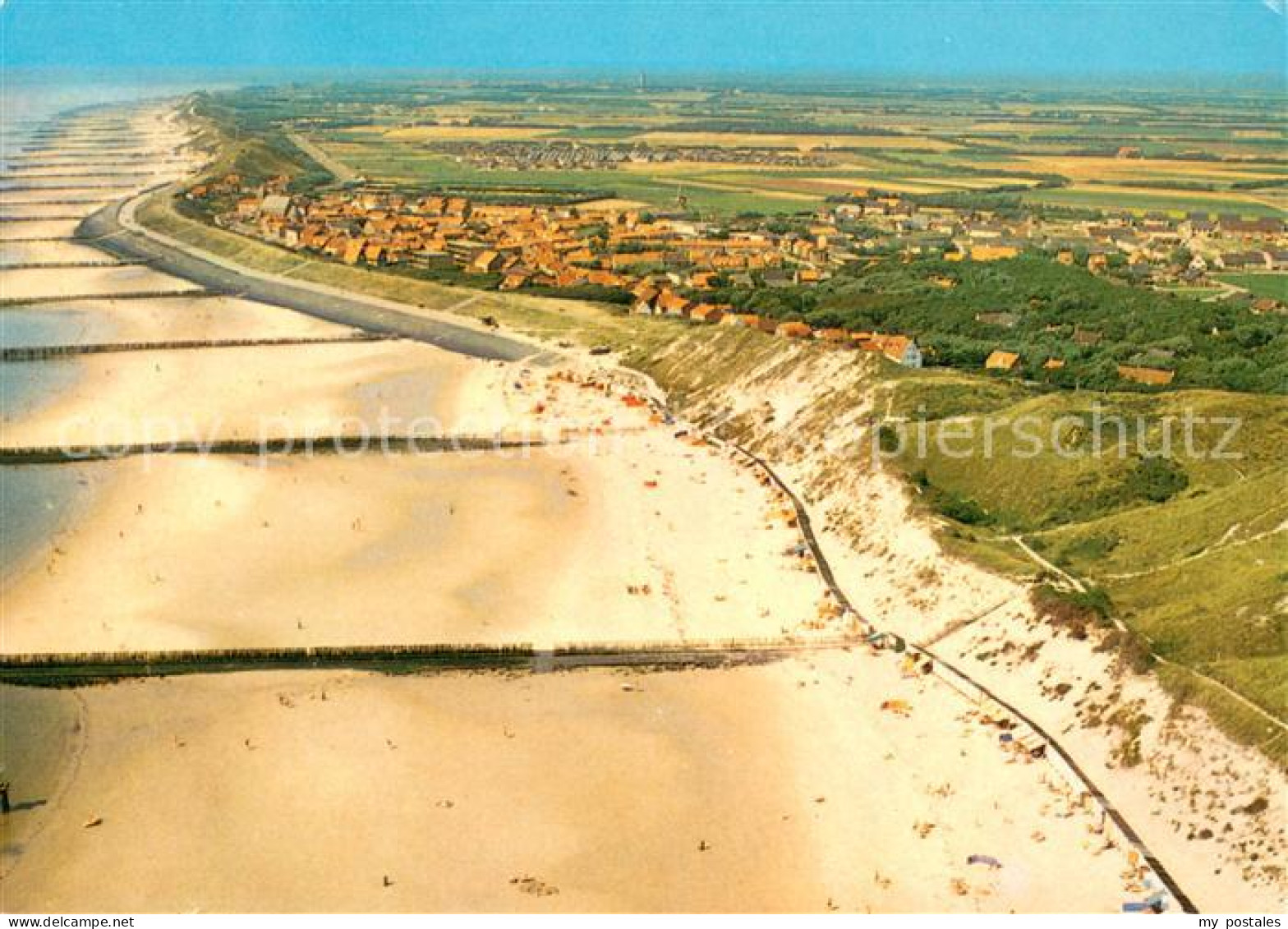 Zoutelande Strand Kuestenort Fliegeraufnahme