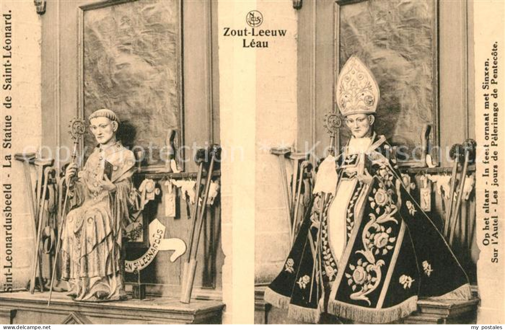 Zoutleeuw La Statue de Saint Leonard