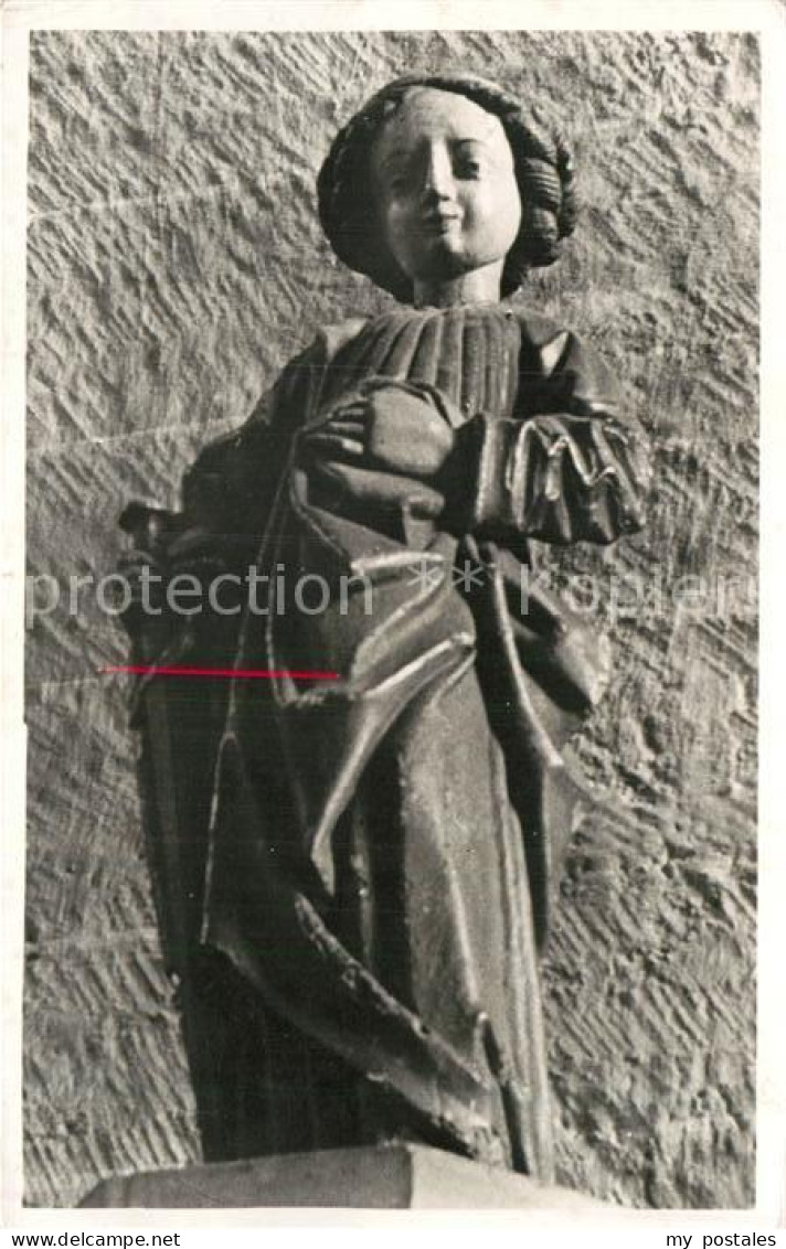 Zoutleeuw Saint Lucia 13e siecle statue