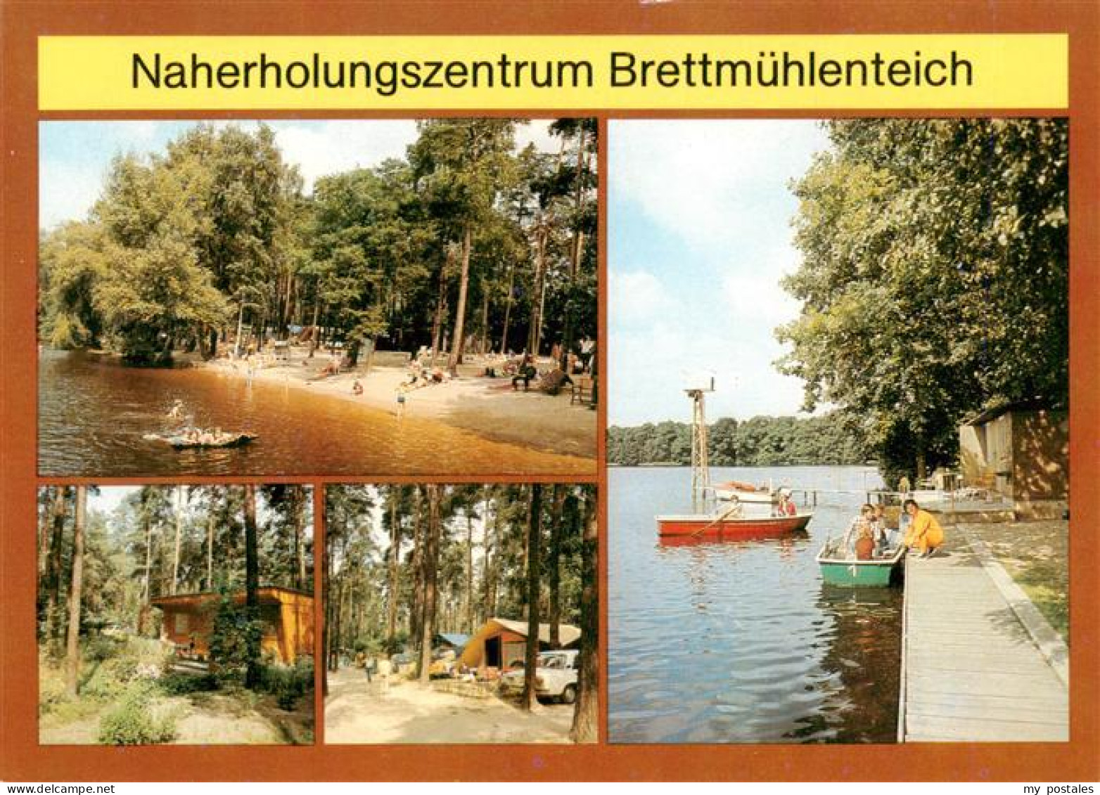 Zschorna Grossenhain Naherholungszentrum Brettmuehlenteich Strand Bungalows Gond