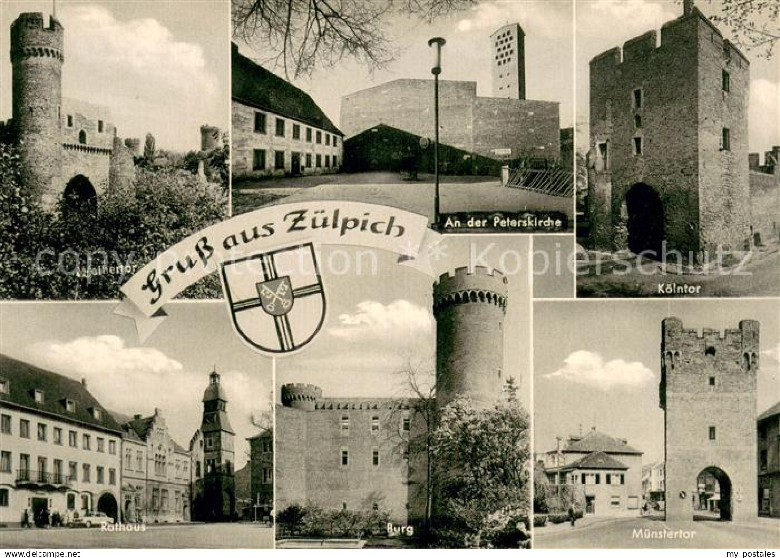 Zuelpich Peterskirche Koelntor Rathaus Muenstertor Burg  Weibertor