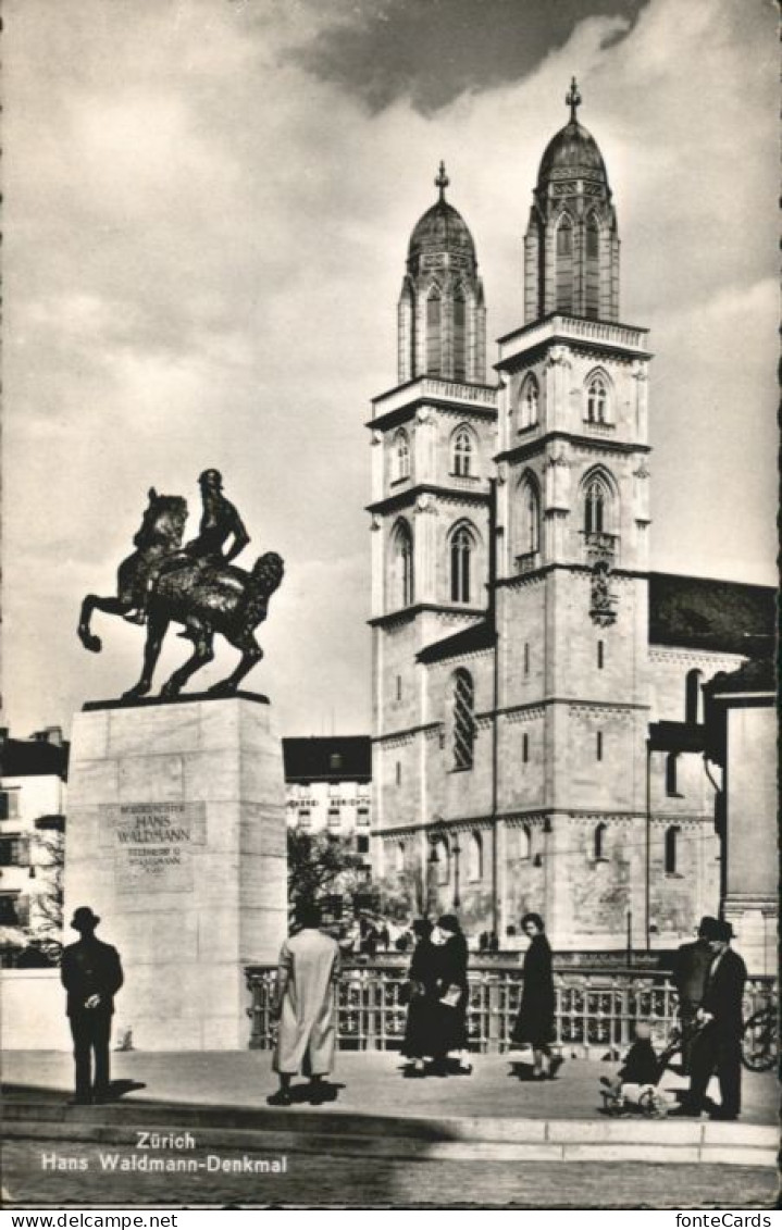 Zuerich ans Waldmann Denkmal