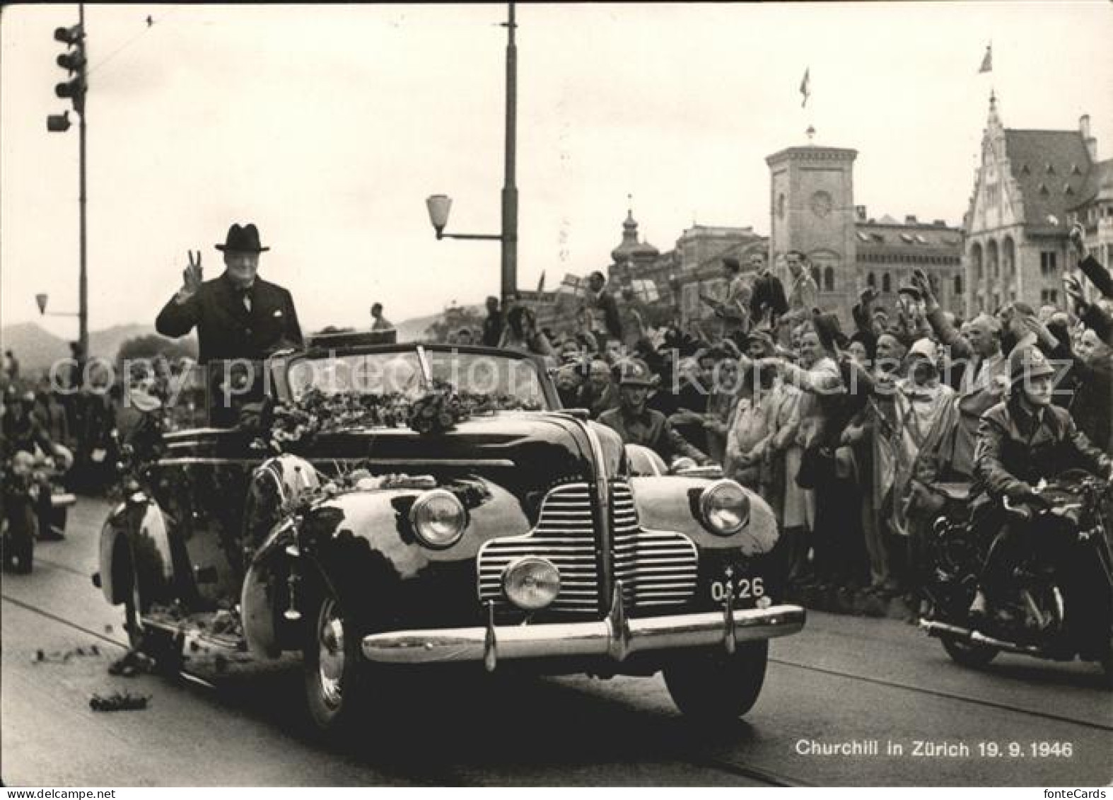 Zuerich Churchill in Zuerich 1946