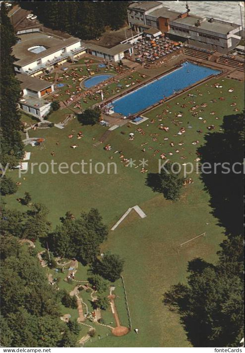 Zuerich Dolder Wellen und Sonnenbad Fliegeraufnahme