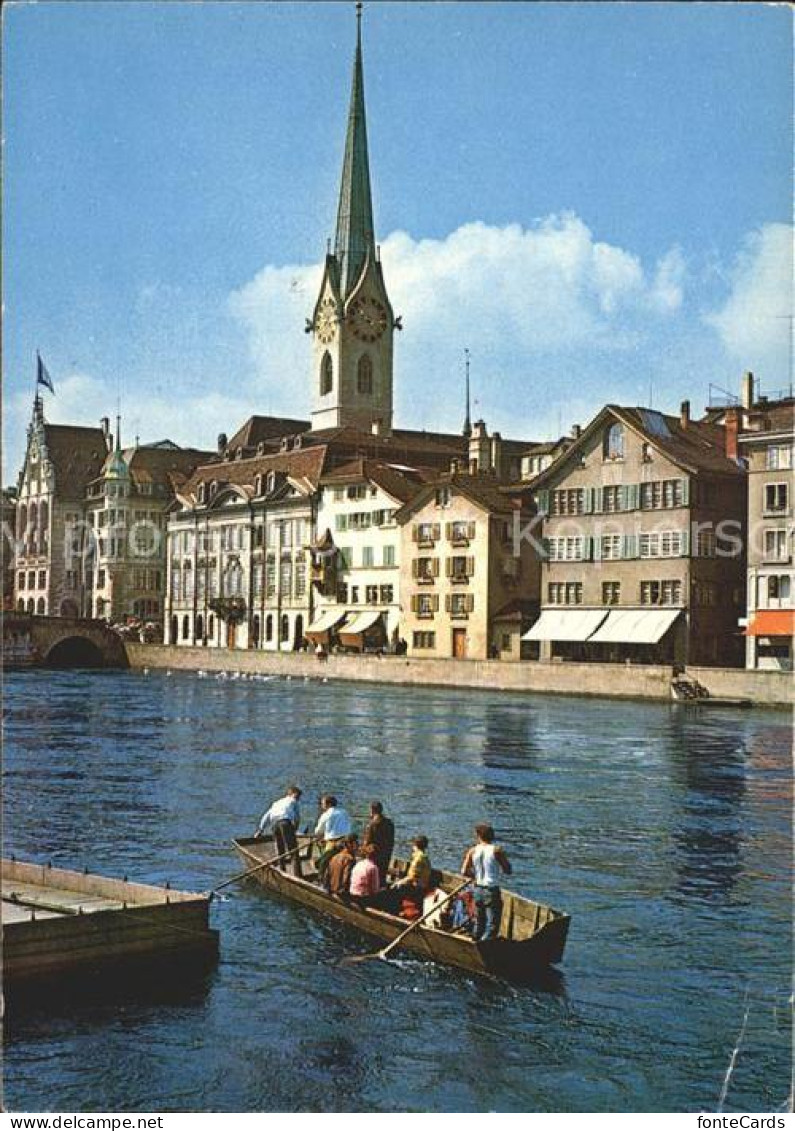 Zuerich Limmat Wuehre Fraumuenster Zunfthaus zur Meise Stadthaus
