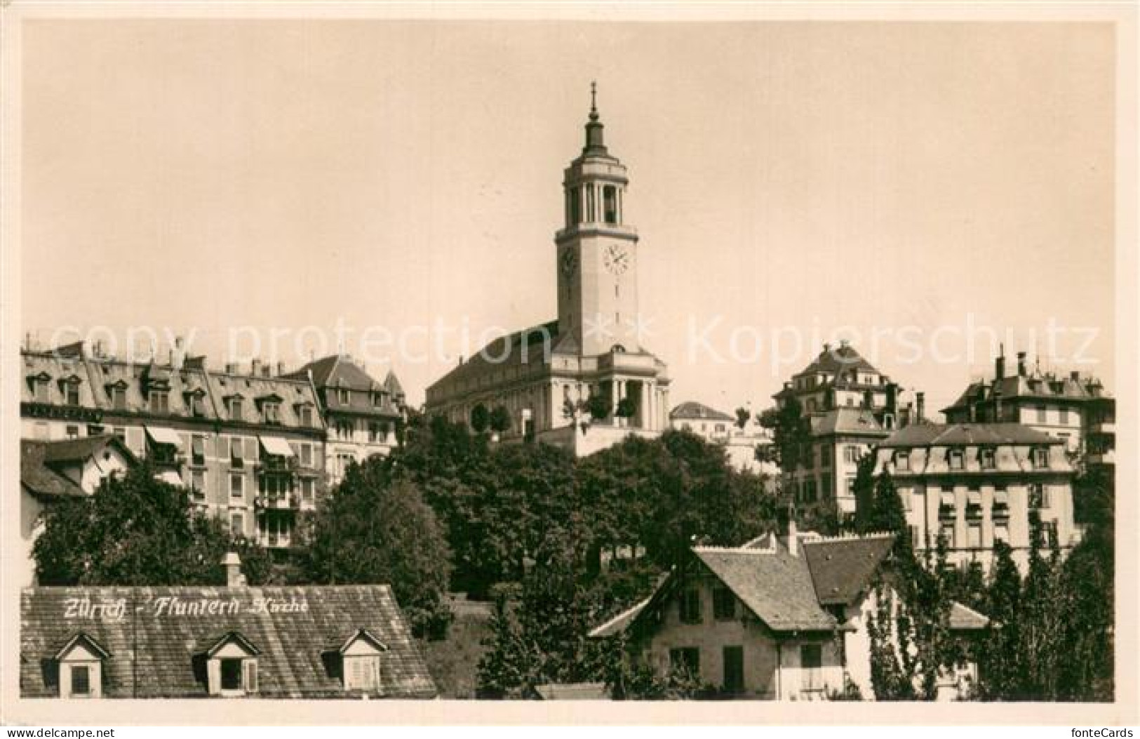 Zuerich ZH Fluntern Kirche