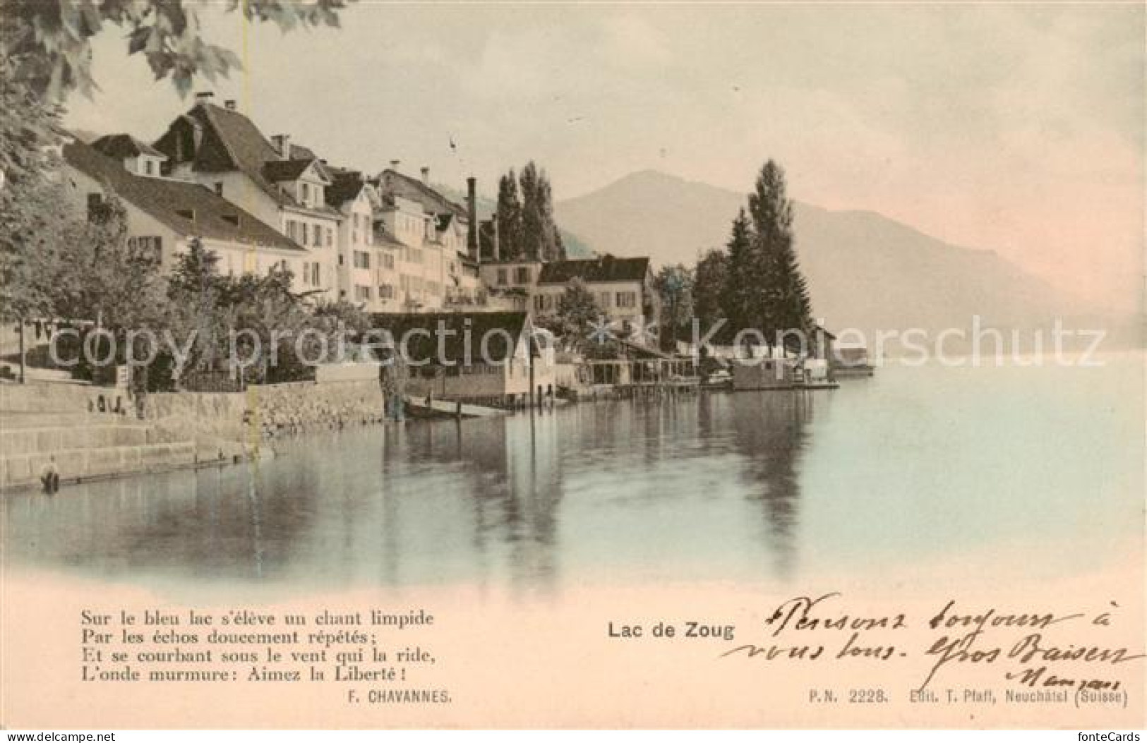 Zug  ZG Lac de Zoug