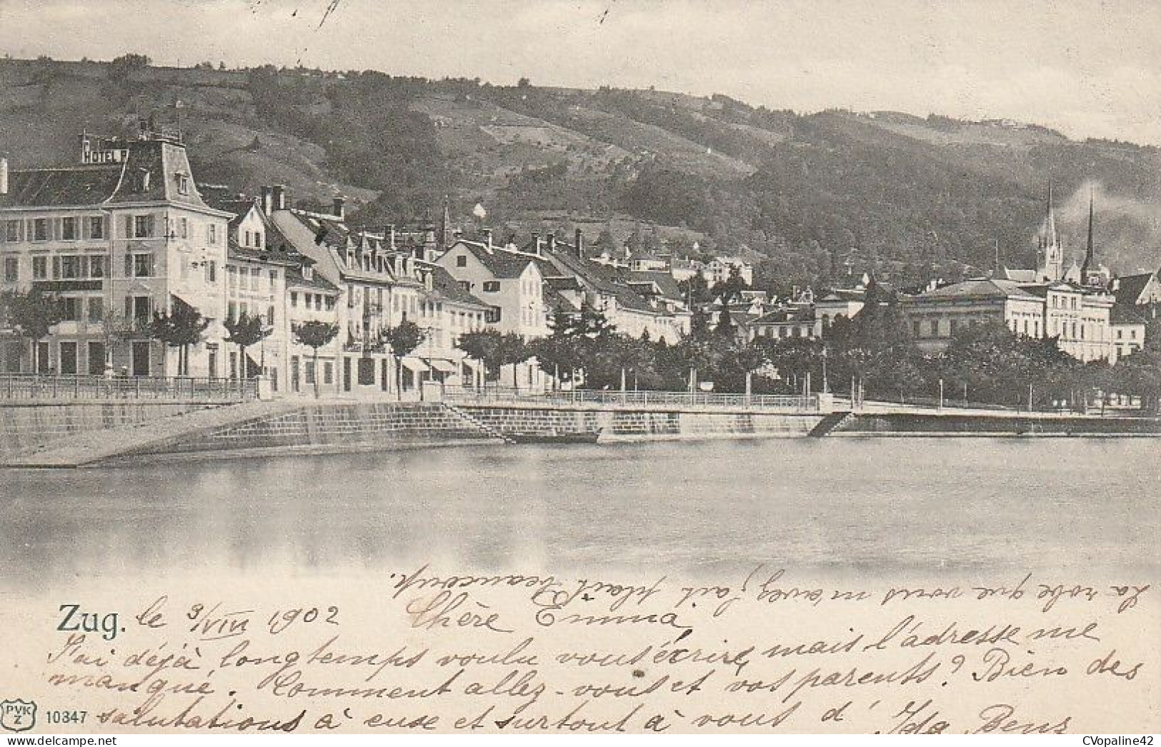 ZUG (Zoug-ZG) en 1902