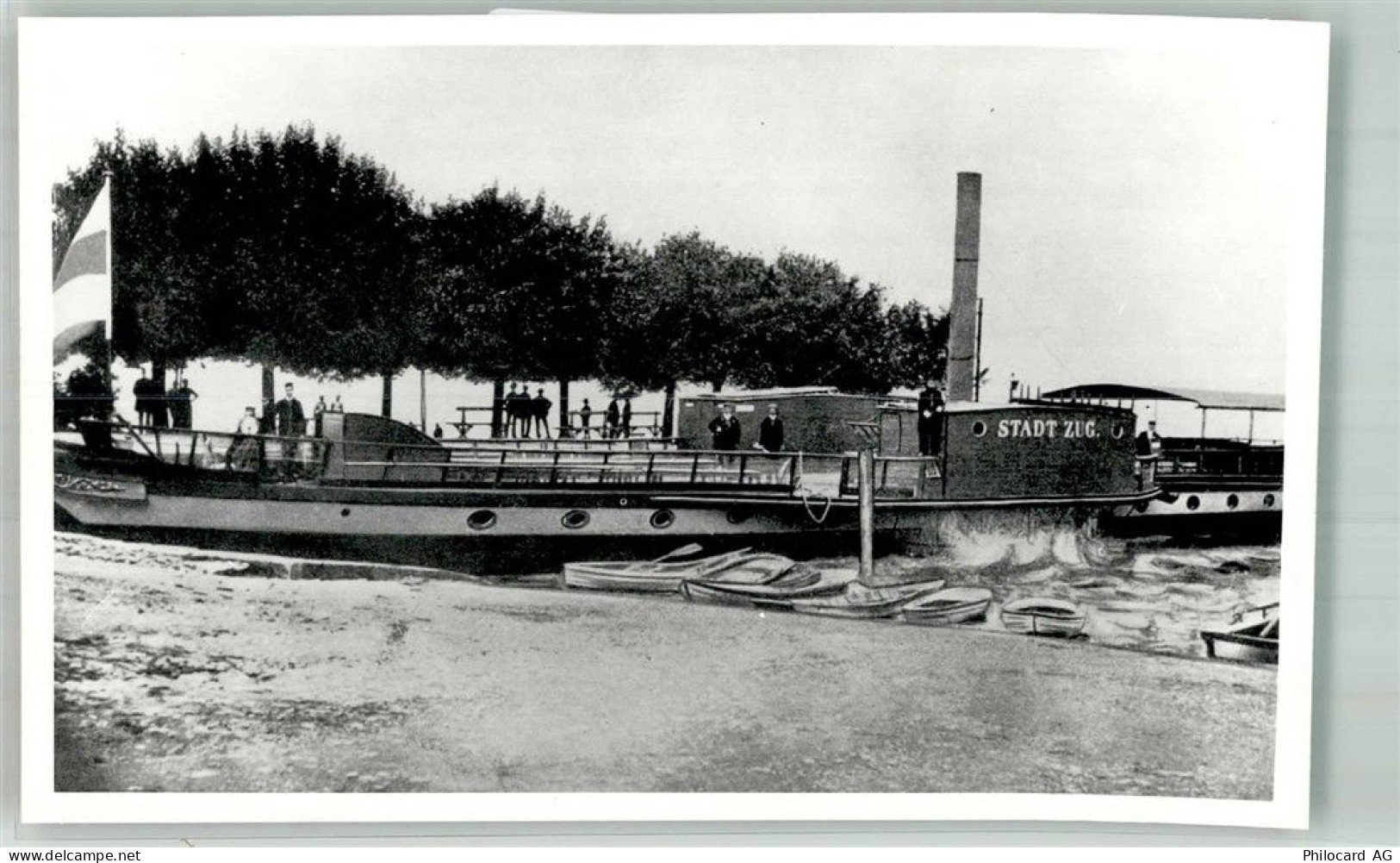 Zug Zugo Dampfer Stadt Zug Binnenschiff Foto AK - 38257017