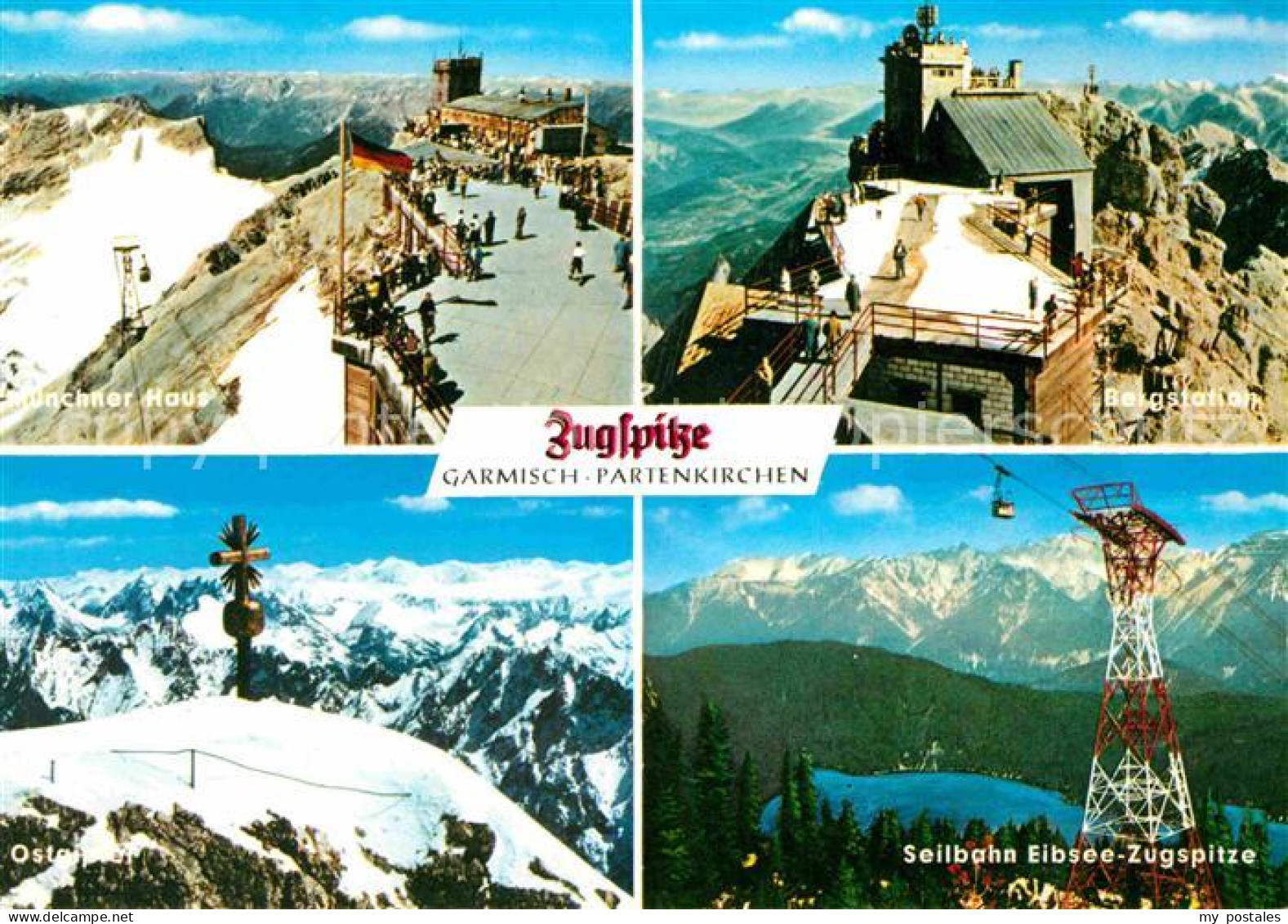 Zugspitze Muenchner Haus Bergstation Ostgipfel Seilbahn Eibsee Zugspitze