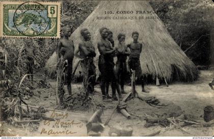 CPA Brazzaville Französisch Kongo, katholische Mission