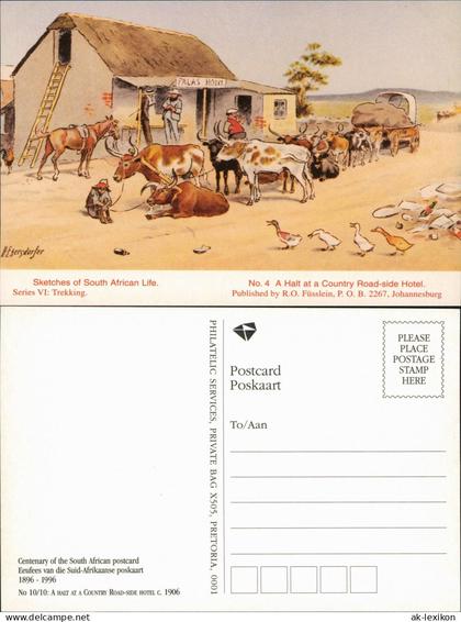 Südafrika REPRO Sketches of South African Life. Series VI: Trekking. 1922