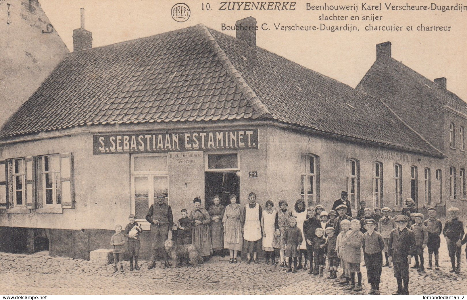 Zuienkerke - Zuyenkerke - Beenhouwerij Karel Verscheure-Dugardijn slachter en snijer