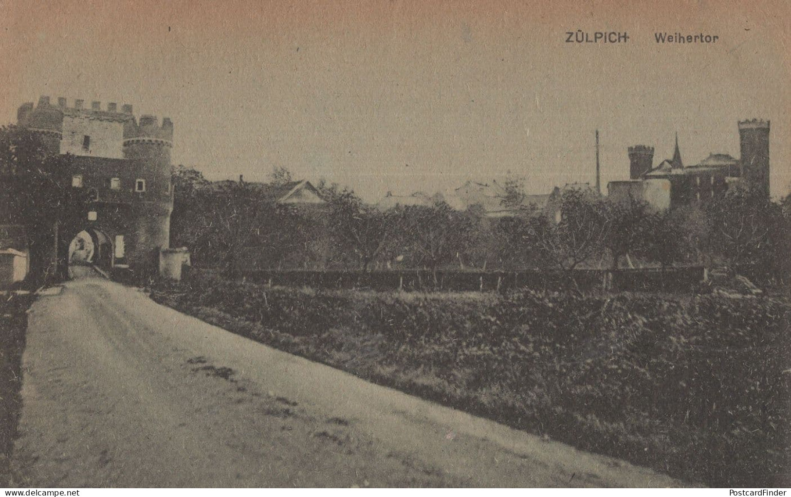 Zulpich Weihertor Old German Postcard