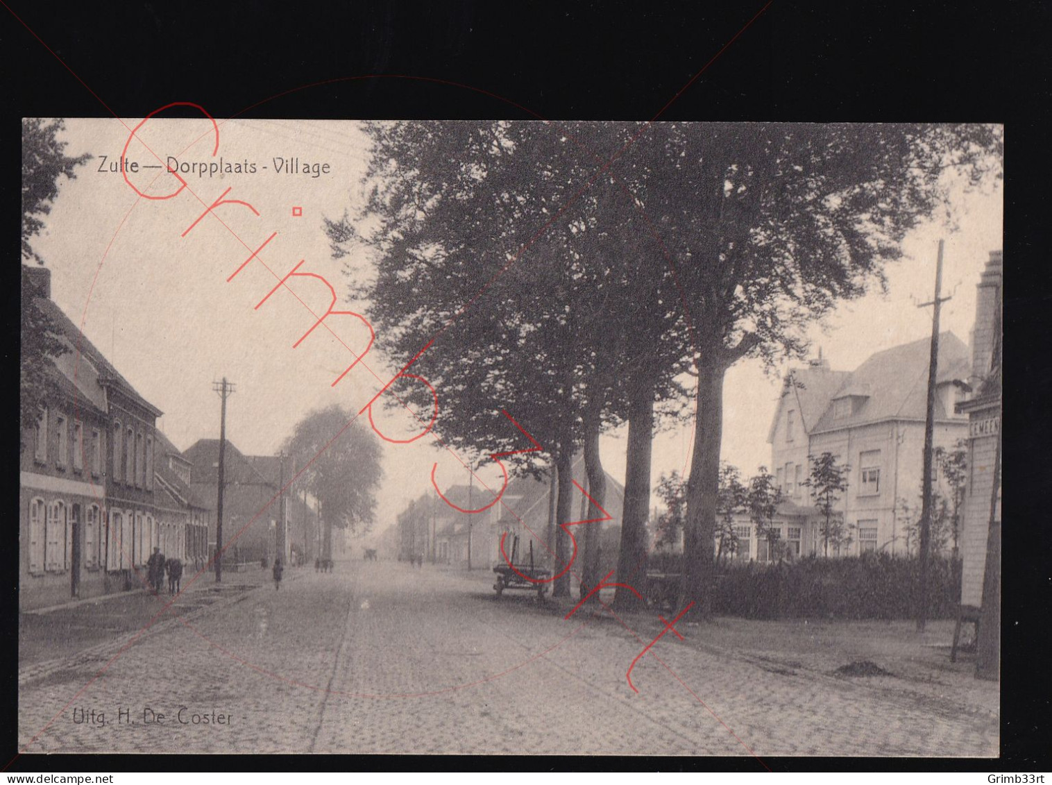 Zulte - Dorpplaats - Village - postkaart