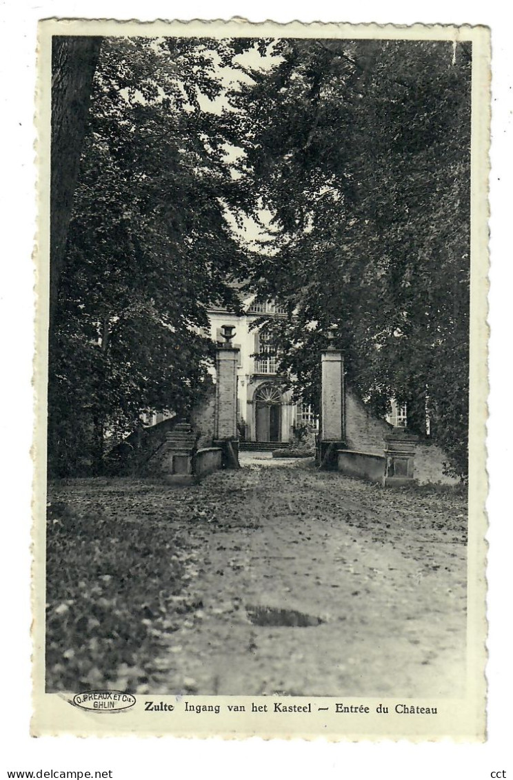 Zulte   Ingang van het Kasteel  Entrée du Château