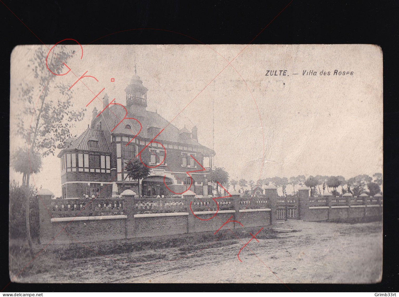 Zulte - Villa des Roses - postkaart