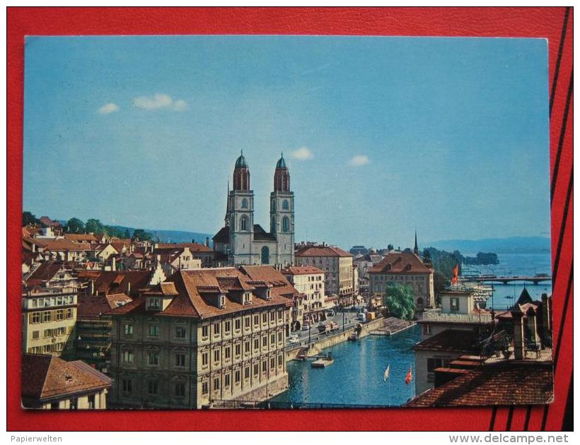 Zürich (ZH) - Rathaus, Grossmünster u. Helmhaus