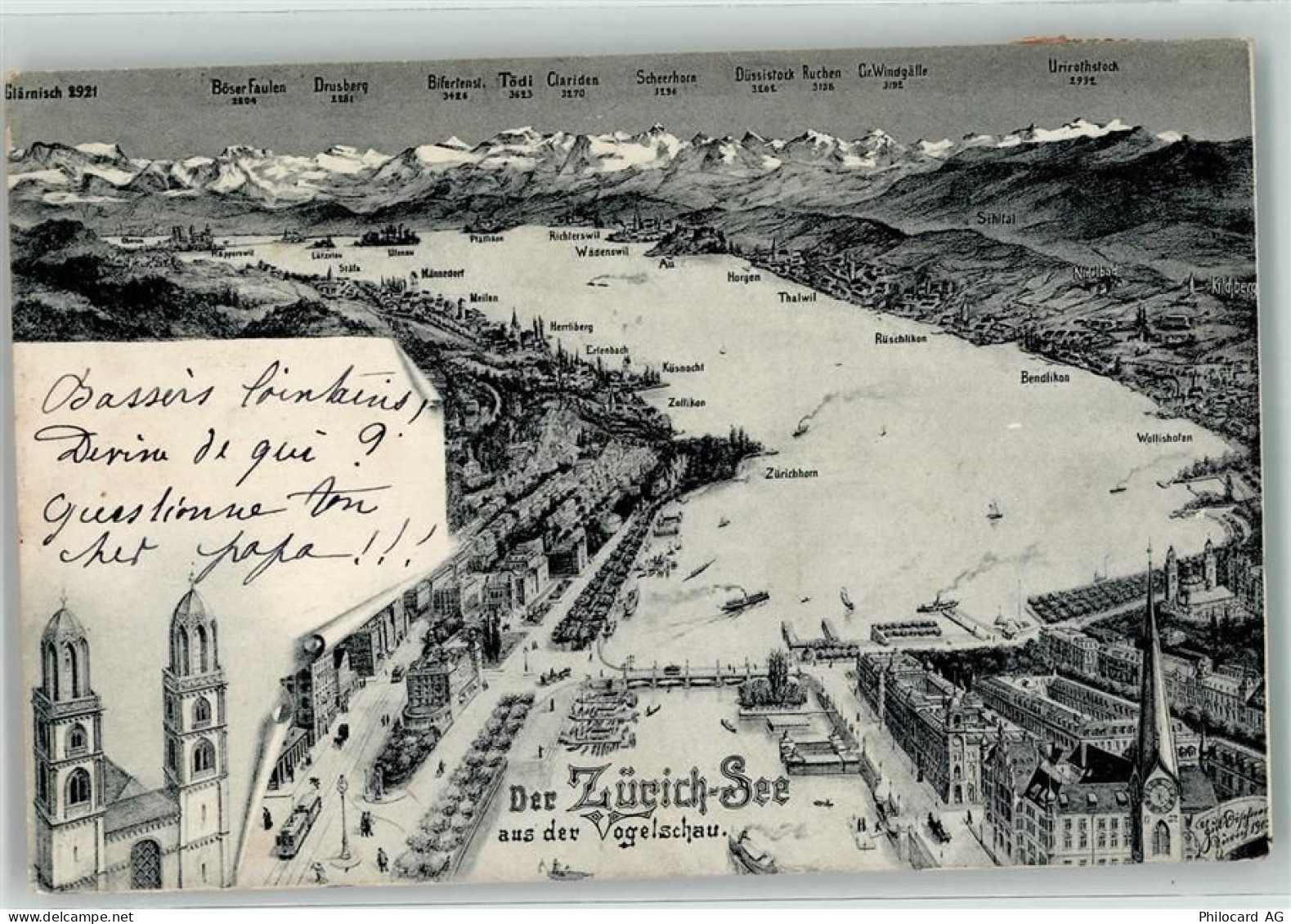 Zürichsee 1906 - Vogelschau - 39407809